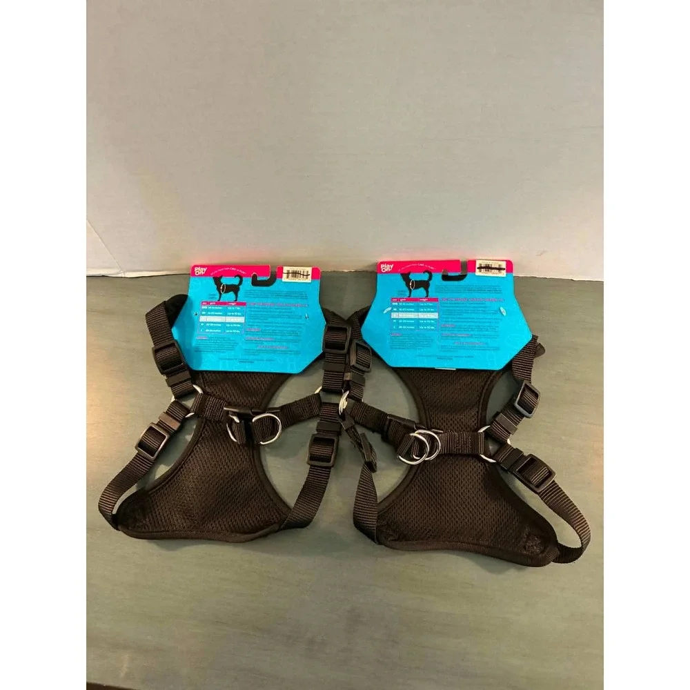 Play‎ On! Dog Harness 2-Pack Small Red Buffalo Plaid Camo NEW Step-In Comfort